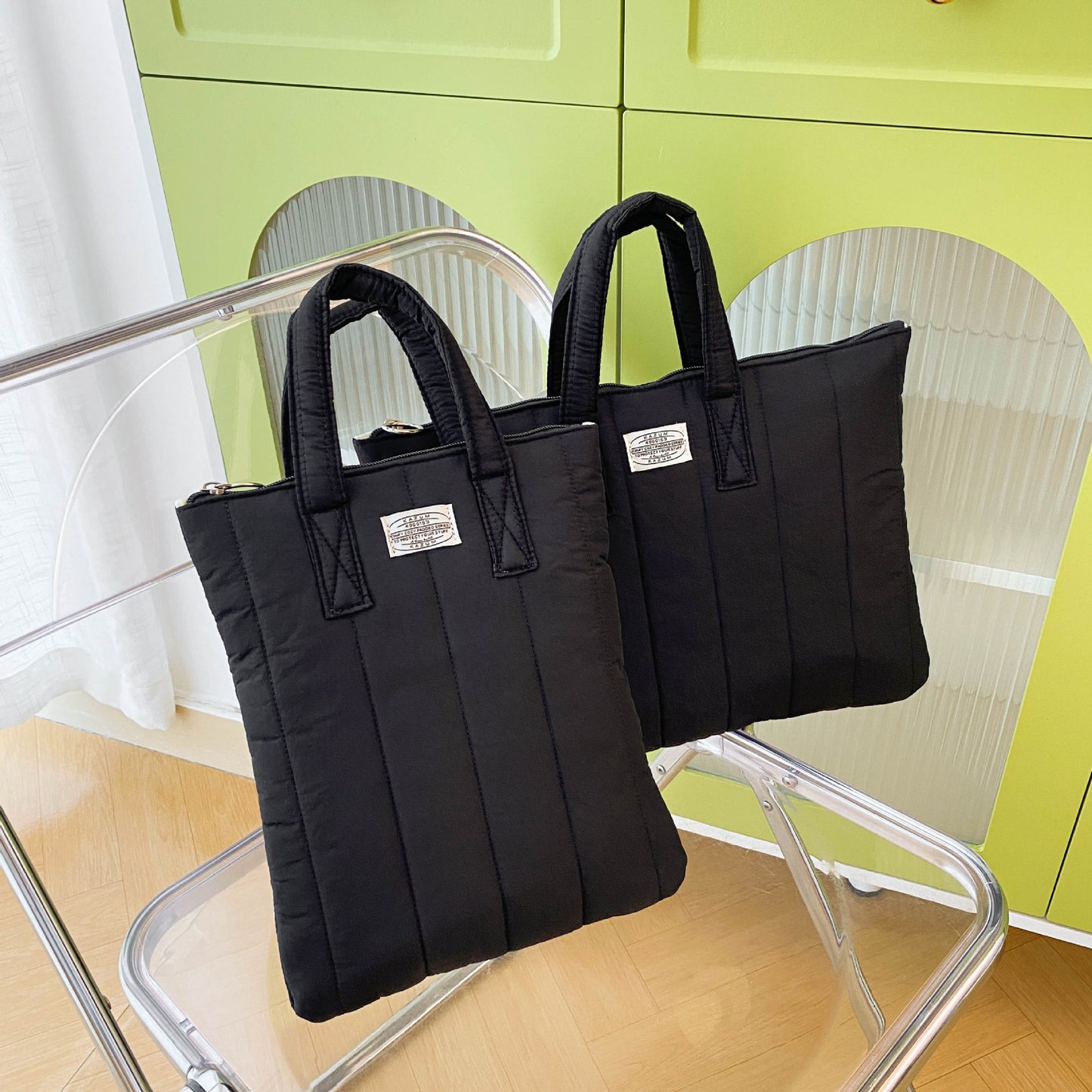 Aesthetic laptop case with soft cozy design, perfect for school