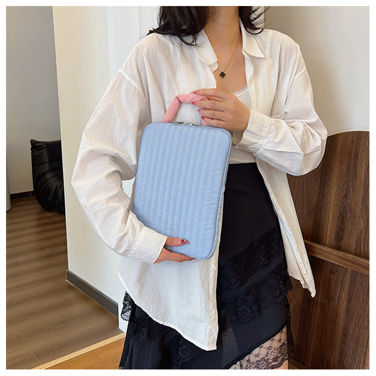 Cute striped laptop sleeve, lightweight and protective