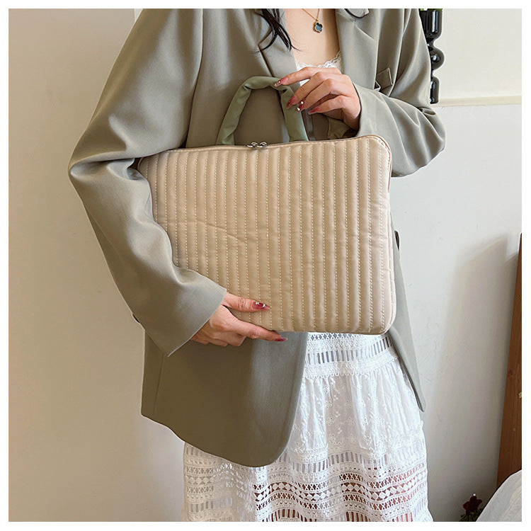 Cute striped laptop sleeve, lightweight and protective