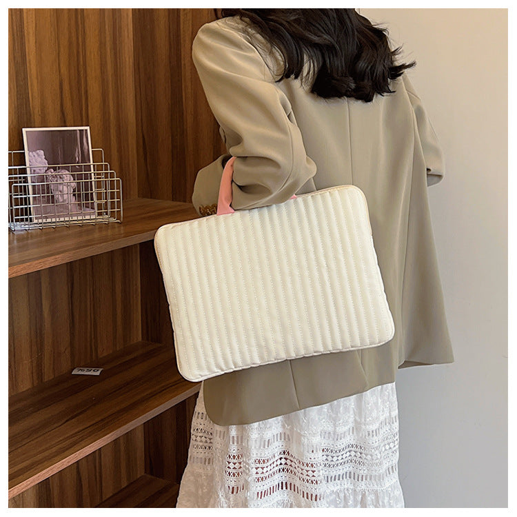 Cute striped laptop sleeve, lightweight and protective