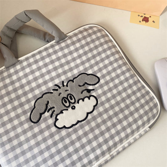 Cute animal laptop handbag, kawaii style laptop carrier