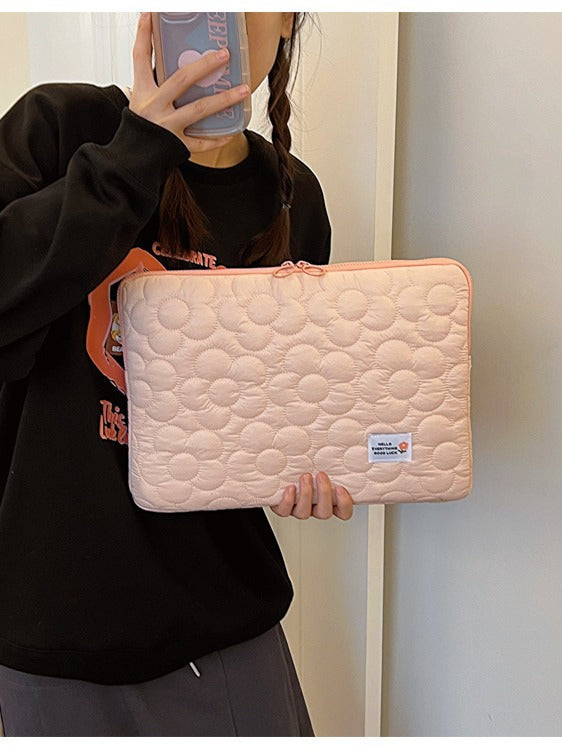 Floral Quilted iPad & Laptop Bag