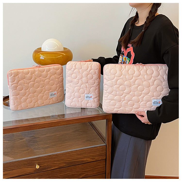 Floral Quilted iPad & Laptop Bag