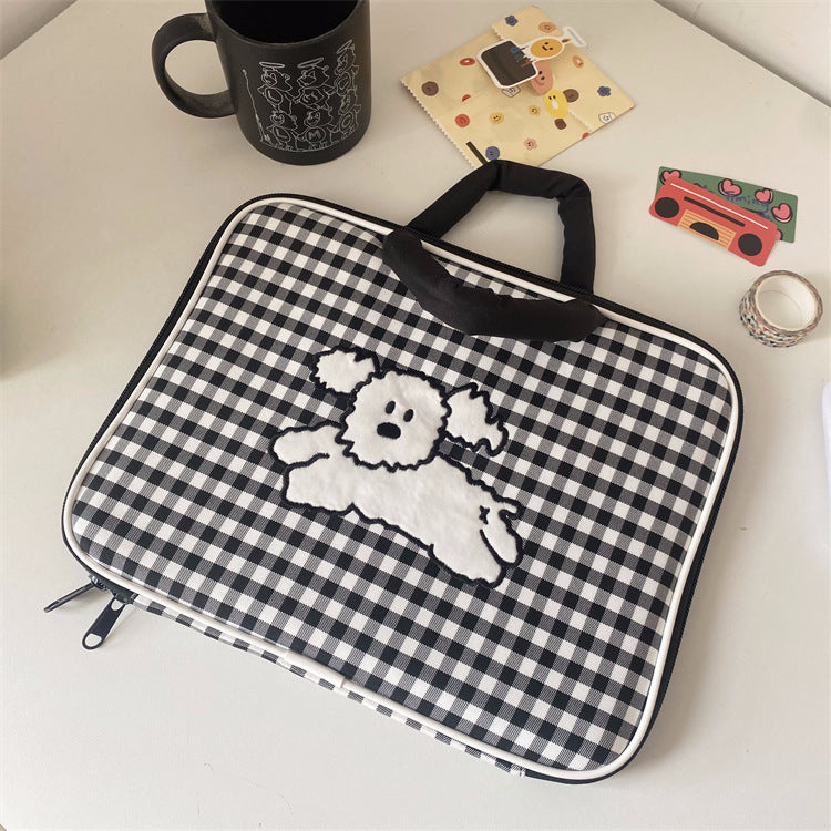 Adorable animal print laptop case, cute school and office bag