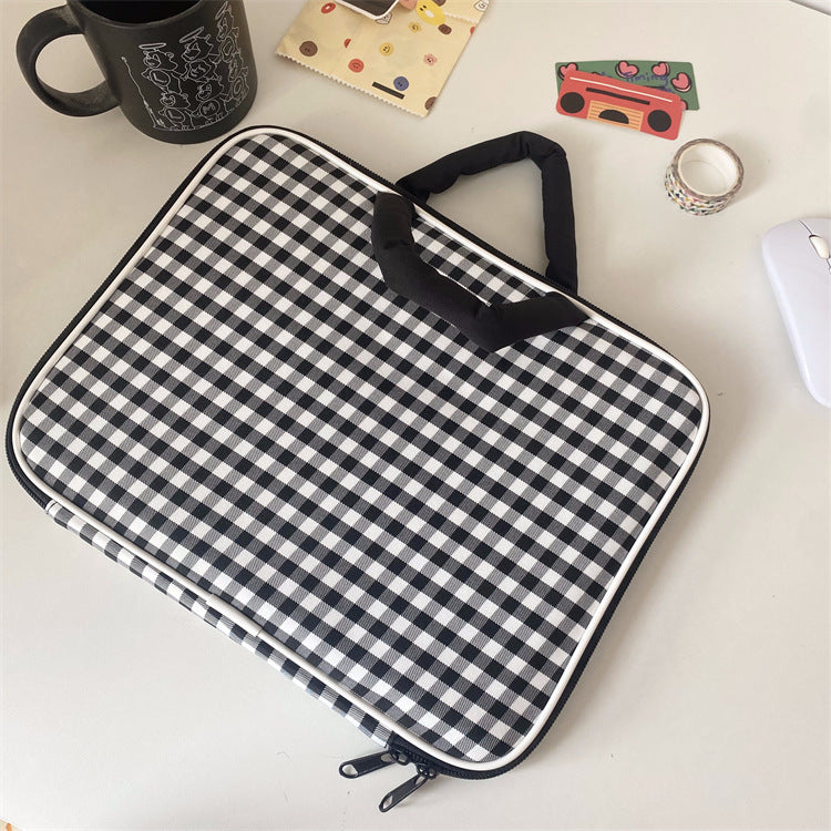 Kawaii laptop tote bag with cartoon animal design for girls