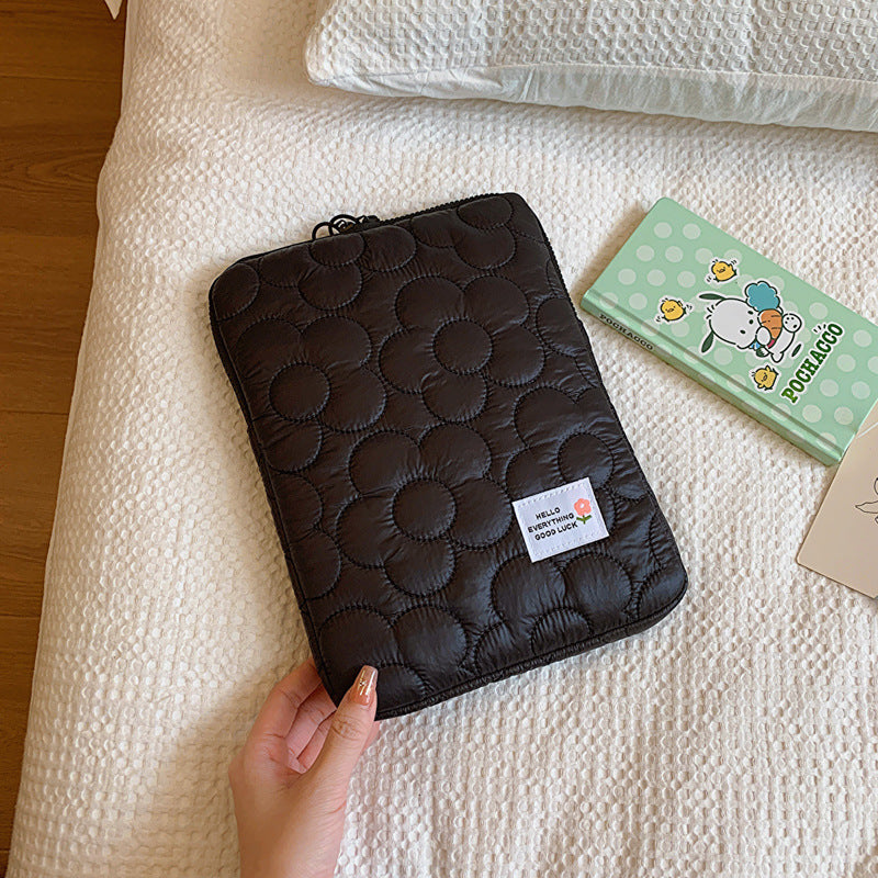 Floral Quilted Tablet/Laptop Bag