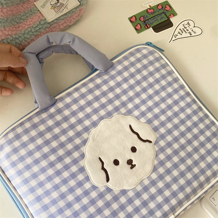 Cute animal laptop handbag, kawaii style laptop carrier