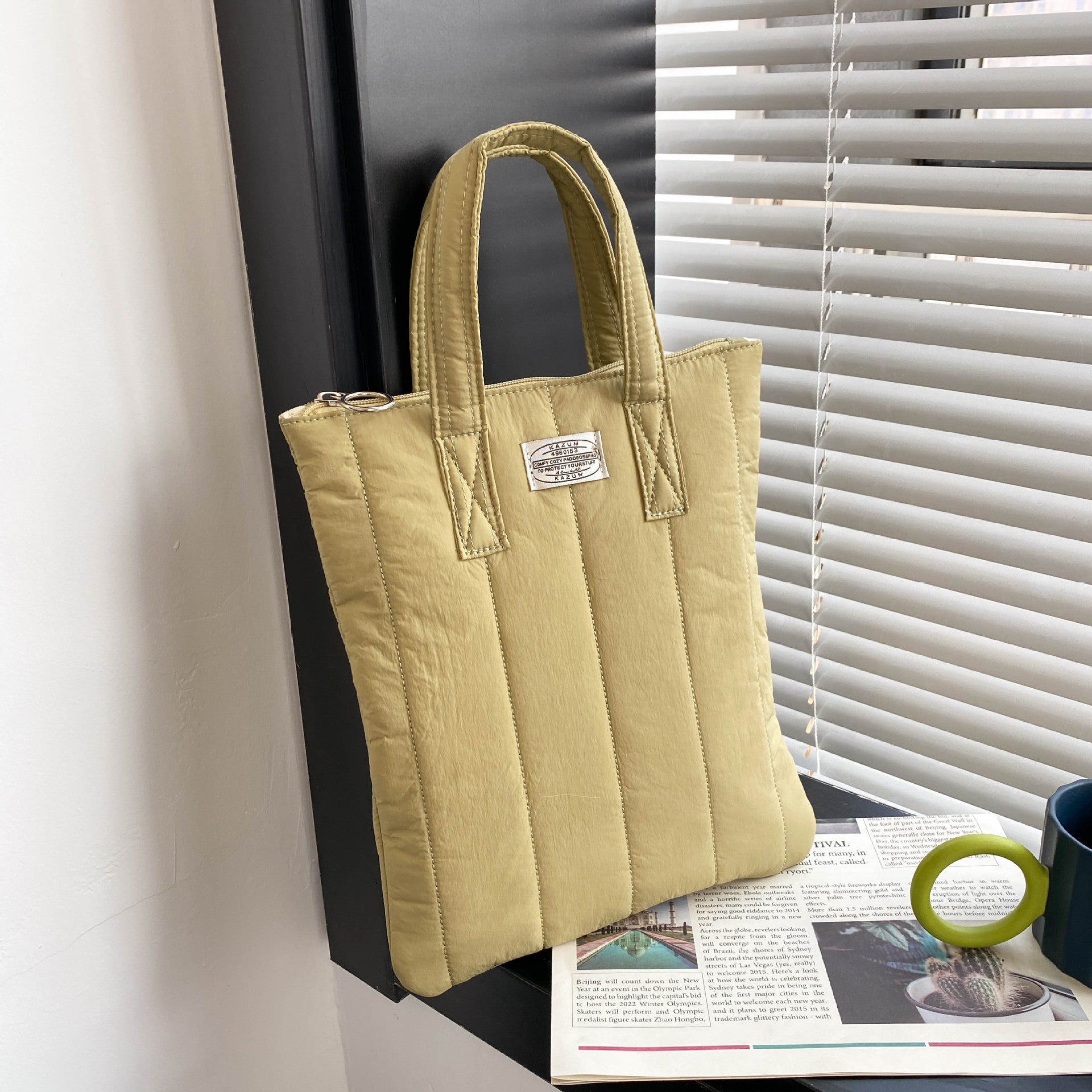 Aesthetic laptop case with soft cozy design, perfect for school