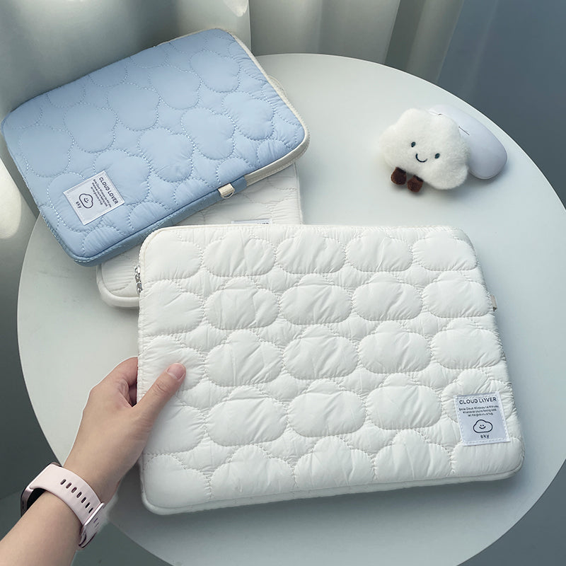 Cloud Quilting Tablet Laptop Pouch