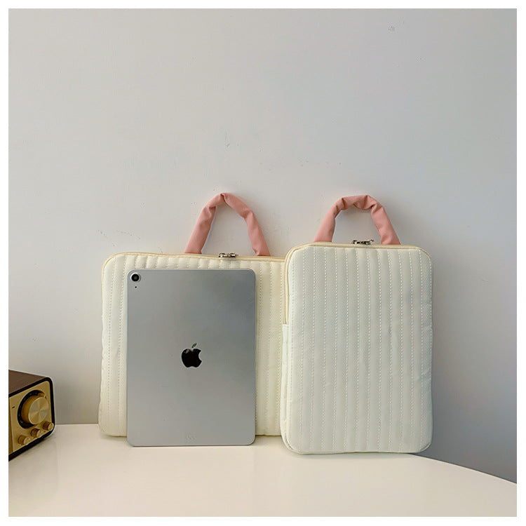 Cute striped laptop sleeve, lightweight and protective