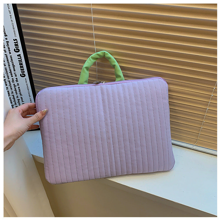 Cute striped laptop sleeve, lightweight and protective