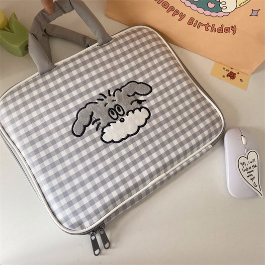 Adorable animal print laptop case, cute school and office bag