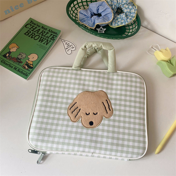 Adorable animal print laptop case, cute school and office bag