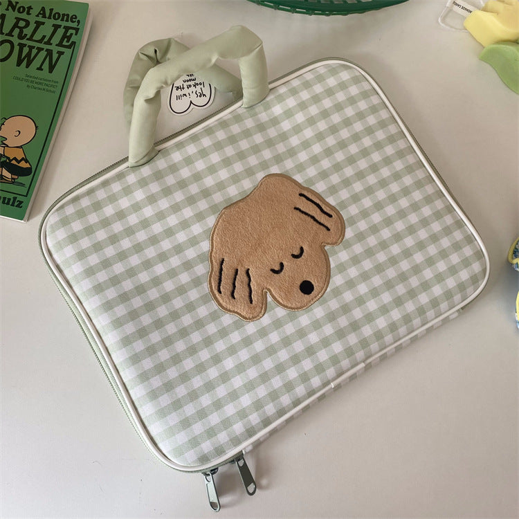 Cute animal laptop handbag, kawaii style laptop carrier