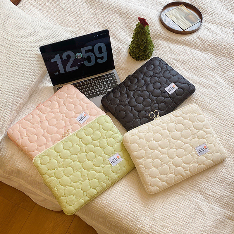 Floral Quilted Tablet/Laptop Bag