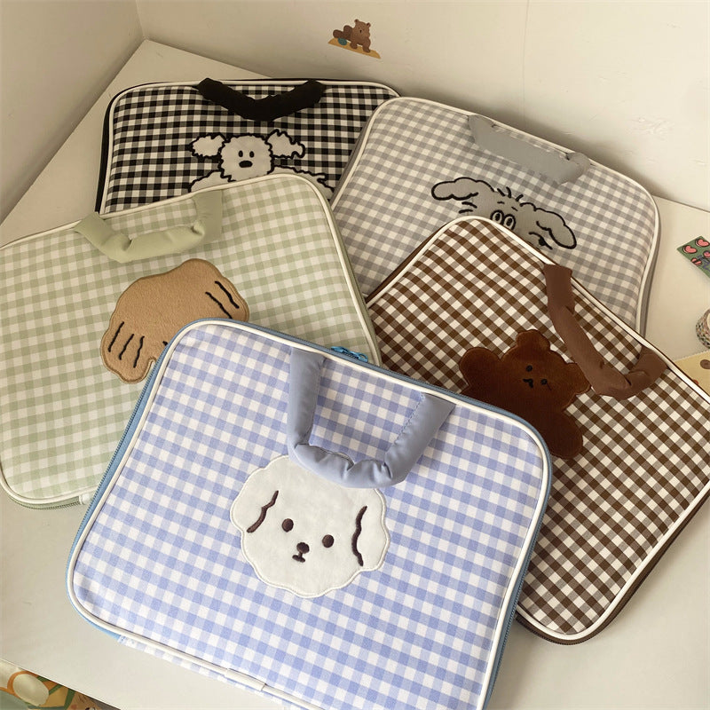 Adorable animal print laptop case, cute school and office bag
