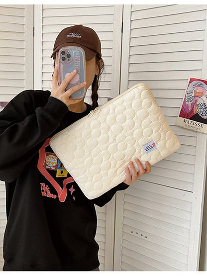 Floral Quilted iPad & Laptop Bag