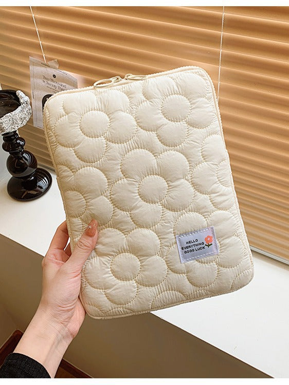 Floral Quilted iPad & Laptop Bag