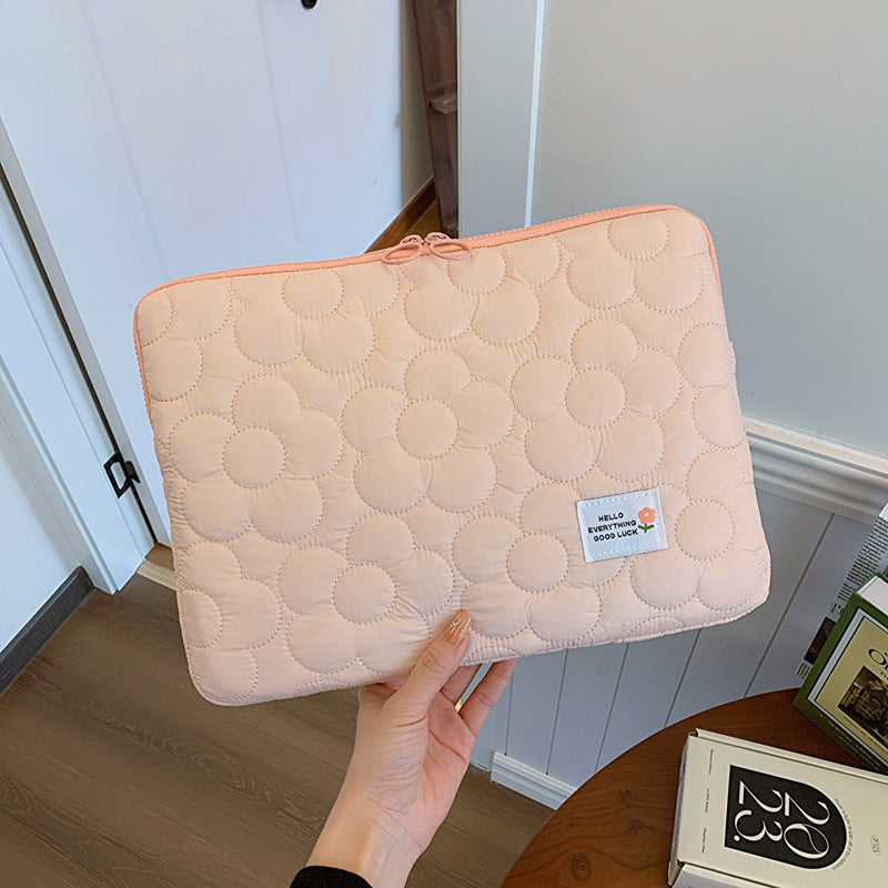 Floral Quilted Tablet/Laptop Bag