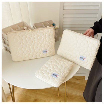 Floral Quilted iPad & Laptop Bag