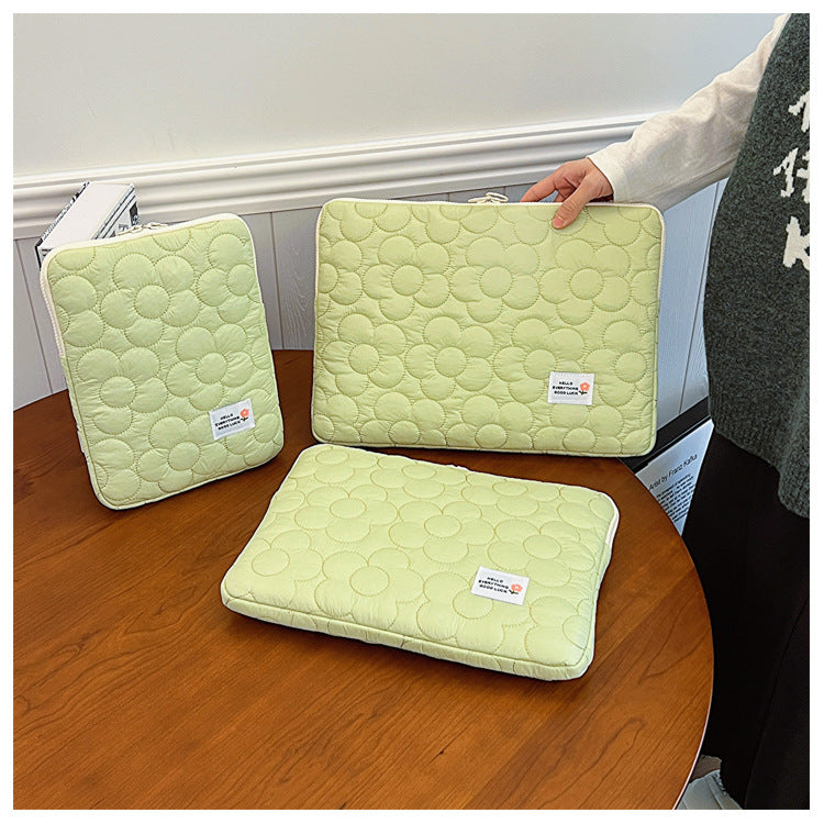 Floral Quilted iPad & Laptop Bag